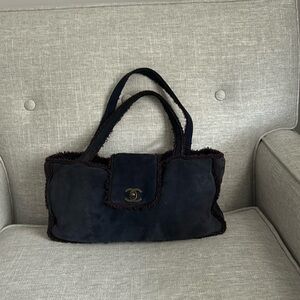 Chanel small shearling handbag